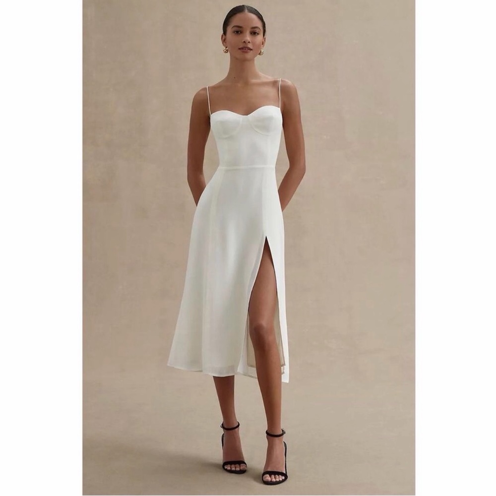 Reformation Juliette Dress White US 6